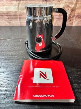 Nespresso Aeroccino Plus Model 3192 Electric Milk Frother w Power Base Tested